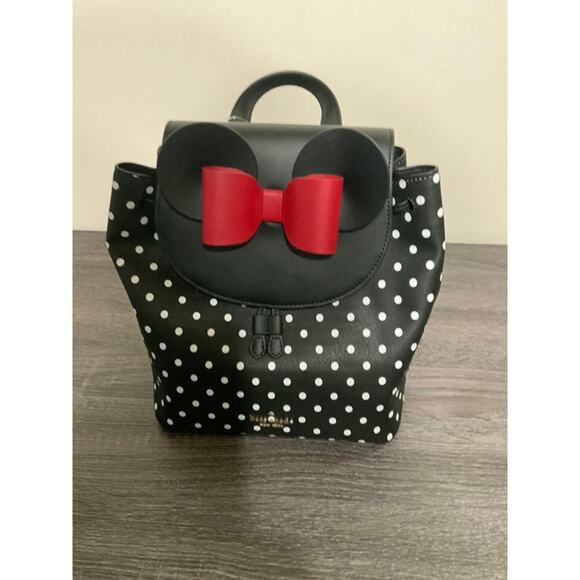 kate spade Handbags - Kate Spade Disney Minnie Mouse Polka Dot Mini Backpack Red Bow - NWT